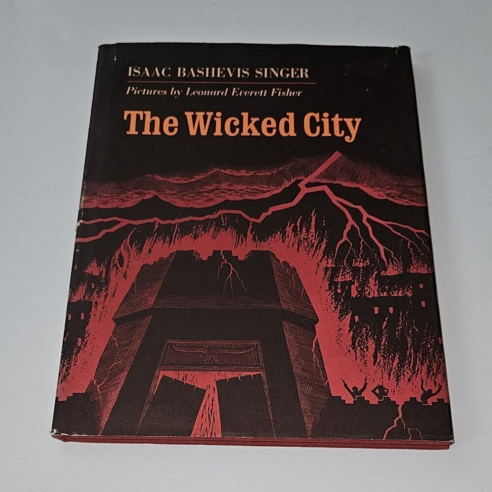 VTG The Wicked City Hardcover Book Isaac Bashevis Singer